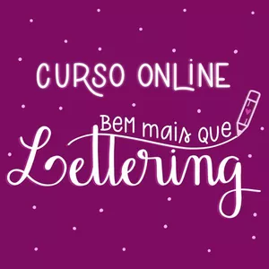 Imagem de capa para o Curso online Bem Mais Que Lettering 