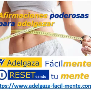 Imagen de portada para Curso online Para adelgazar más rápido, apóyate en las AFIRMACIONES: una poderosa herramienta para reprogramar el cerebro y las creencias limitantes y así poder bajar de peso más fácilMENTE.