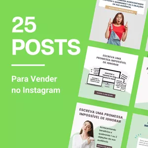 Imagem principal do produto 25 Posts Personalizáveis para Vender no Instagram