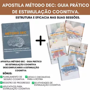 Imagem de capa para o Ebook APOSTILA METÓDO DEC- DESCOMPLICANDO A ESTIMULAÇÃO COGNITVA VOL1 PESSOA IDOSA