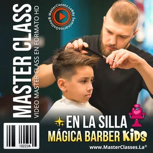 Imagen de portada para Curso online En la Silla Mágica Barber Kids