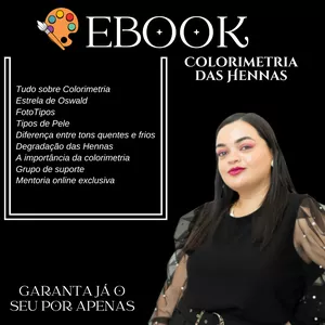 Imagem de capa para o Ebook COLORIMETRIA DAS HENNAS