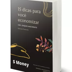 Imagem de capa para o Ebook 15 dicas para você economizar e sair das dividas 