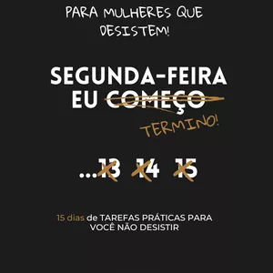 Imagem de capa para o Ebook Segunda-feira Eu Termino!