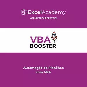 Imagem de capa para o Curso online VBA Booster - Automação de Planilhas com VBA