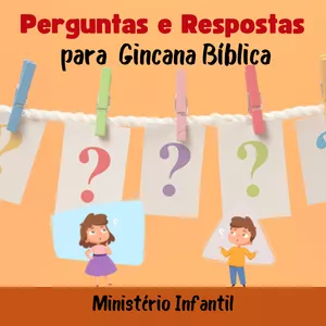 Imagem de capa para o Ebook Perguntas &amp; Respostas | para Gincana Bíblica