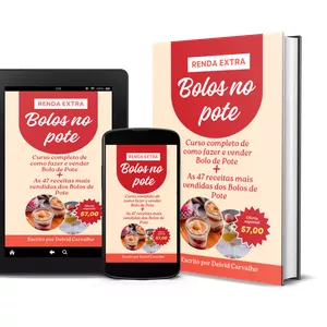Imagem de Camadas de Felicidade: Ebook de Bolos de Pote criado por Deivid Carvalho Paz na hotmart