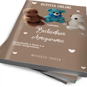Imagem de capa para o Ebook Revista online coleção bichinhos amigurumis 