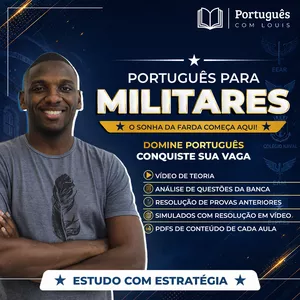 Imagem do curso PORTUGUÊS PARA MILITARES - ESA, EEAR, EPCAr, Colégio Naval, EAM, EsPCEx e mais!