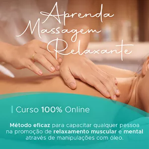 Imagem de capa para o Curso online Aprenda Massagem Relaxante
