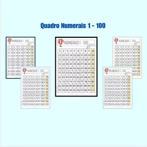 Imagem de capa para o Ebook QUADRO DE NUMERAIS 1-100