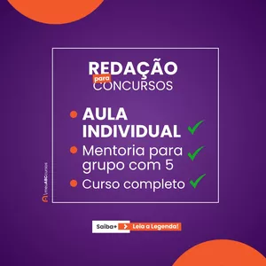 Imagem de capa para o Curso online REDAÇÃO PARA CONCURSOS