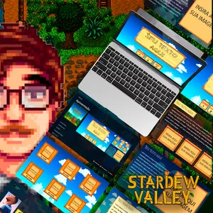 Imagem de capa para o Curso online Stardew Valley - Template de PowerPoint