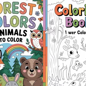 Cover image for Ebook Forest Colors: Animals to Color