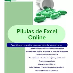Imagem de capa para o Curso online Pílulas de Excel 