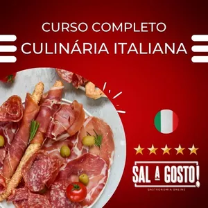 Curso Culinária Italiana Completa! Vídeo-aulas!
