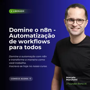 Imagem de capa para o Curso online Domine o n8n - Automatização de workflows para todos