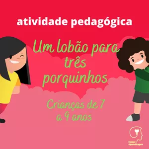 Imagem de capa para o Curso online Um lobão para três porquinhos - Aumentativo e diminutivo