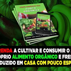 Imagem de capa para o Ebook (Guia do Horticultor) - Horta Doméstica e Comunitária Sem Veneno