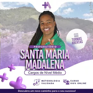 Imagem de capa para o Curso online Preparatório Santa Maria Madalena +Aprovação – Conteúdo Comum para Cargos de Nível Médio