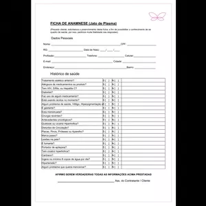 Imagem de capa para o Ebook PEIM - FICHA DE ANAMNESE E TERMOS 
