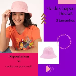 Imagem de capa para o Ebook Molde Chapéu Bucket 