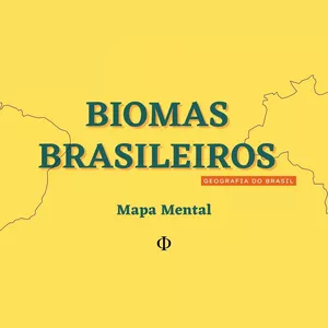 Imagem de capa para o Ebook Biomas Brasileiros (Mapa Mental)
