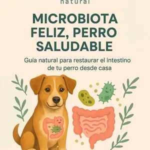 Imagen de portada para Ebook MICROBIOTA FELIZ, PERROS SALUDABLE. Guia natural para restaurar la el intestino de tu perro desde casa