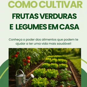 Imagem de capa para o Ebook Como cultivar frutas verduras e legumes em casa