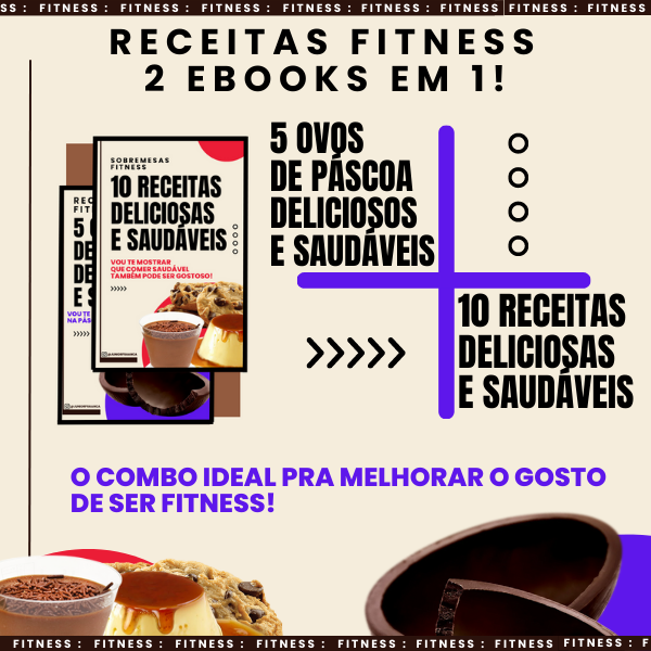 Imagem do curso RECEITAS FITNESS 2 EM 1 : 5 OVOS DE PÁSCOA E 10 SOBREMESAS