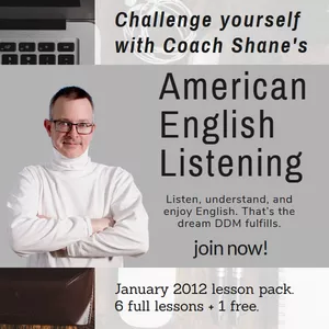 Cover image for Online course Coach Shane's American English Listening - January 2012