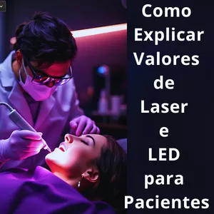 Imagem de capa para o Ebook Como Explicar Valores de Laser e LED para Pacientes