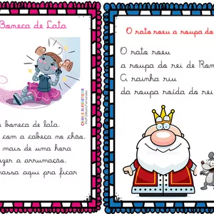 Imagem de capa para o Ebook FICHAS DE LEITURA LETRA CURSIVA