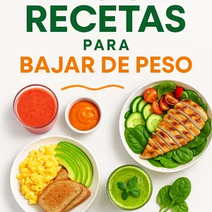 Imagen de portada para Curso online Guía de100 Recetas para Bajar de Peso + Plan de alimentación de 21 días