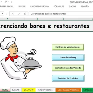Imagem de capa para o Curso online Planilha para Atendimento de Mesas 