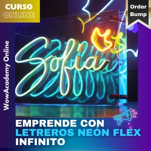Imagen de portada para Curso online Emprende Con Letreros Neón FLex Infinitos 