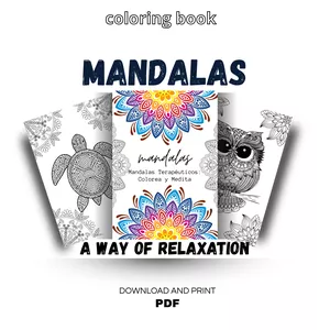 Imagen de portada para Ebook Relájate y Colorea: Mandalas Antiestrés
