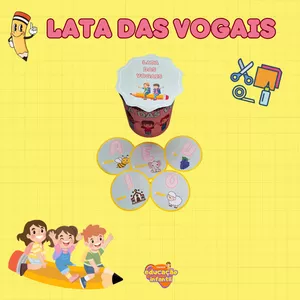 Imagem de capa para o Ebook Lata das vogais 