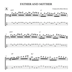 Cover image for Online course FATHER AND MOTHER (Edson Barreto) Bass Piece in D.
