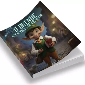 Imagem de capa para o Ebook E-book Ilustrado da Coleção Profissões - Histórias Infantis - O Duende Que Queria ser Advogado