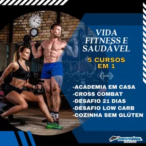 Imagem de Vida Saudável e Fitness - 5 Cursos em 1 criado por Portal Invencível Cursos na hotmart