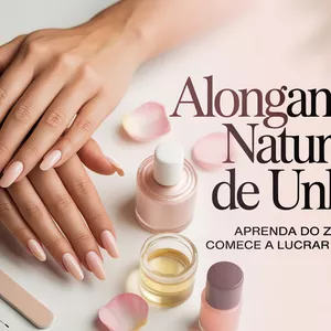 Imagem do curso Alongamento Natural de Unhas: Aprenda do Zero e Comece a Lucrar em Casa