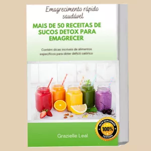 Imagem de capa para o Ebook Mais de 50 receitas de suco detox para emagrecer 