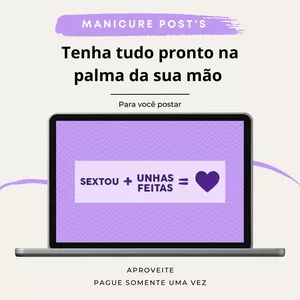 Imagem de capa para o Curso online Posts para manicure