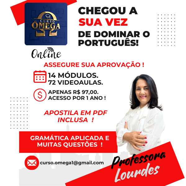 Imagem do curso Português para Concursos - do básico ao avançado. 