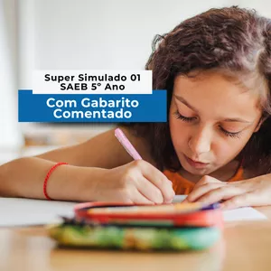 Imagem de capa para o Ebook Super Simulado SAEB 5º Ano – Língua Portuguesa com Gabarito