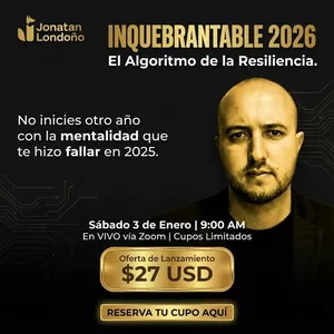 Imagen de portada para Curso online SER INQUEBRANTABLE 2026: El Algoritmo de la Resiliencia