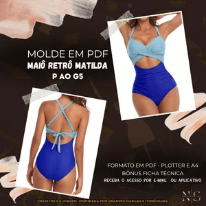 Imagem de capa para o Curso online ✨NS Molde em PDF - Maiô Retrô Matilda ID 4942948 [P ao G5]✨