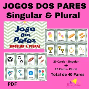 Imagem de capa para o Ebook Jogo dos Pares- Singular &amp; Plural
