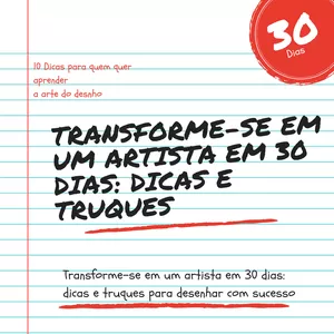 Imagem de capa para o Ebook aprenda a densenhar em apenas 30 dias 